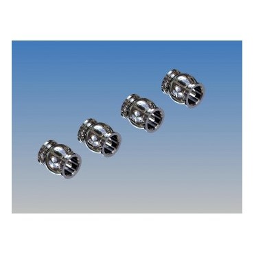4.9mm BALL END OPEN ALU - 4PCS